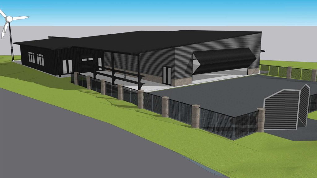 An illustration that shows the Build Pagosa Vocational Building.